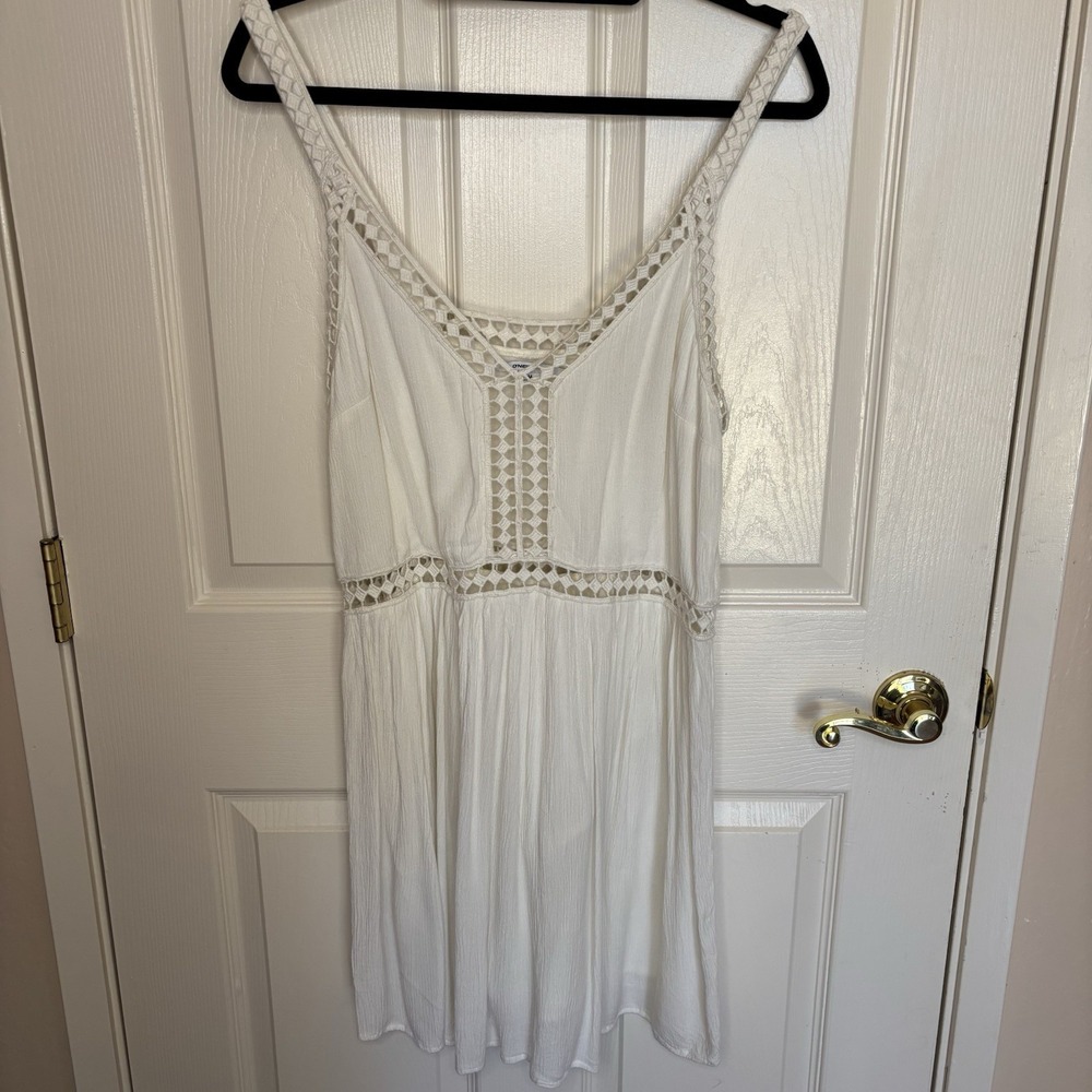 O'Neill Mariah Dress Cream/off White Flowy Boho Tunic‎ Size Medium